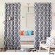 Aurora Home Moroccan Tile Room Darkening Grommet Top 84-inch Curtain Panel Pair