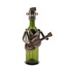 Bronze Guitar Player Wine Holder