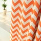 Aurora Home Chevron Print Room Darkening Grommet Top 84-inch Curtain Panel Pair