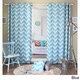 Aurora Home Chevron Print Room Darkening Grommet Top 84-inch Curtain Panel Pair