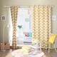Aurora Home Chevron Print Room Darkening Grommet Top 84-inch Curtain Panel Pair