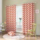Aurora Home Chevron Print Room Darkening Grommet Top 84-inch Curtain Panel Pair