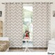 Aurora Home Chevron Print Room Darkening Grommet Top 84-inch Curtain Panel Pair