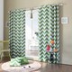 Aurora Home Chevron Print Room Darkening Grommet Top 84-inch Curtain Panel Pair
