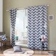 Aurora Home Chevron Print Room Darkening Grommet Top 84-inch Curtain Panel Pair