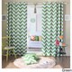 Aurora Home Chevron Print Room Darkening Grommet Top 84-inch Curtain Panel Pair