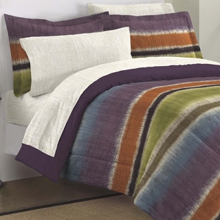 @@@ >  Texture Stripe 7-piece Bed in a Bag with Sheet Set