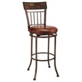 Montero Copper/ Brown Swivel Stool