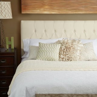 Buy  Humble + Haute Hampton Ivory Linen Queen Diamond Tufted Upholstered Headboard