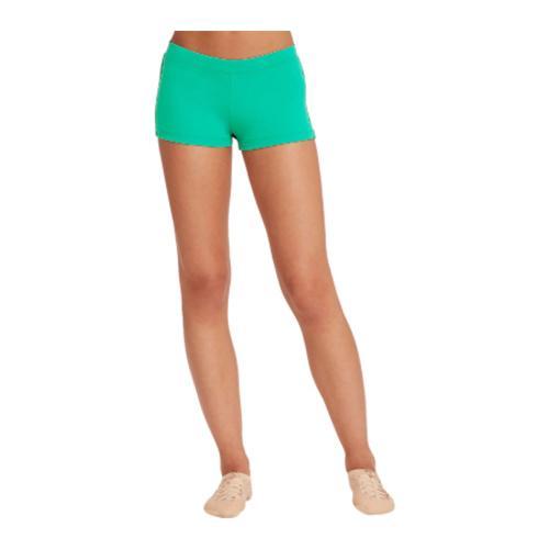 Women's Capezio Dance Boy Cut Lowrise Short (2 Pairs) Light Green