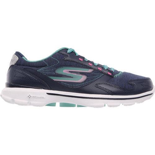 Women's Skechers GOwalk 3 Compete Sneaker Navy/Aqua