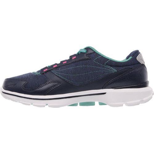 Women's Skechers GOwalk 3 Compete Sneaker Navy/Aqua
