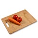 Adeco 2-piece 100-percent Natural Bamboo 0.5-inch Thick Cutting Board Set