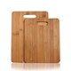 Adeco 2-piece 100-percent Natural Bamboo 3/8-inch Thick Chopping Board Set