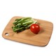 Adeco 3-piece 100-percent Natural Bamboo 0.4-inch Thick Chopping Board Set