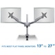 Mount-It! Expandable Two Monitor Computer Desk Mount Spring Arm Quick Release