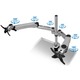 Mount-It! Expandable Two Monitor Computer Desk Mount Spring Arm Quick Release