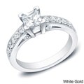 Auriya 14k Gold 1ct TDW Princess Cut Diamond Engagement Ring (H-I, SI1-SI2)