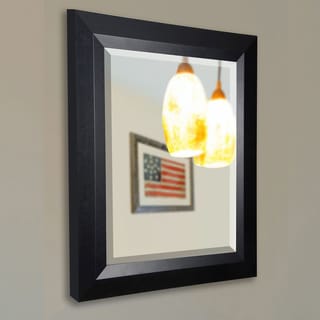 Low Price American Made Rayne Black Angle Wall Mirror