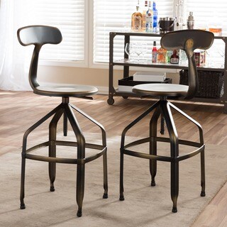 Buy Cheap Baxton Studio Architect's Industrial Bar Stool in Antiqued Copper