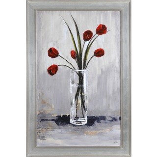 See Reviews Mia Archer 'New Tulips' Hand-painted Canvas Art