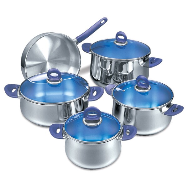 Korkmaz Mavis 9-piece Stainless Steel Cookware Set