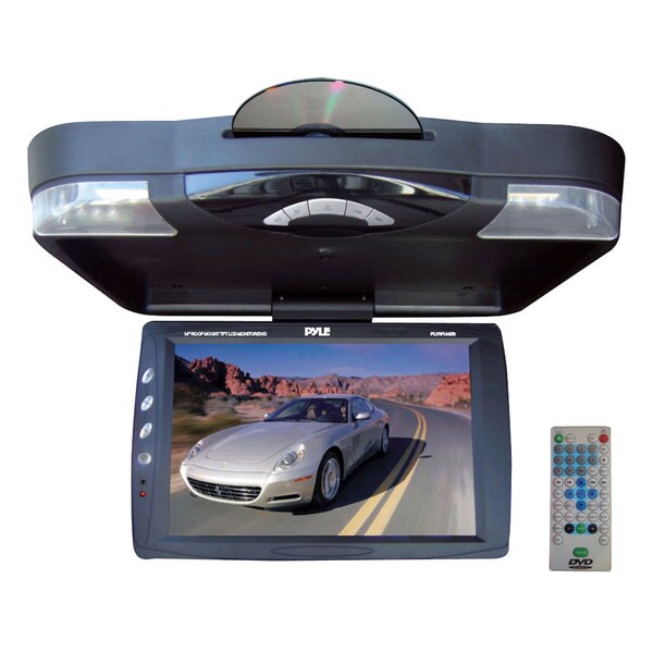 Pyle 14.1-inch Roof Mount TFT LCD Monitor with Built-in DVD Player (Refurbished)