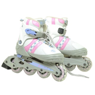 Ultra Wheels Transformer Kids Adjustable White/ Pink In-line Skates-Image