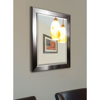 [1] American Made Rayne Silver Sleek Beveled Wall Mirror