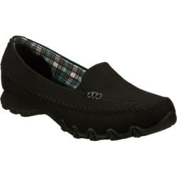 Women's Skechers Relaxed Fit Bikers Cross Walk Black-Image