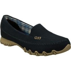 Women's Skechers Relaxed Fit Bikers Cross Walk Navy-Image