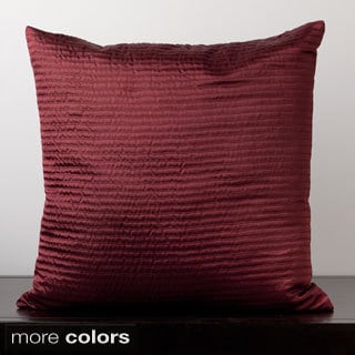 Cheap Satin Sqaure Ribbed Feather or Poly Filled Decorative Throw Pillow