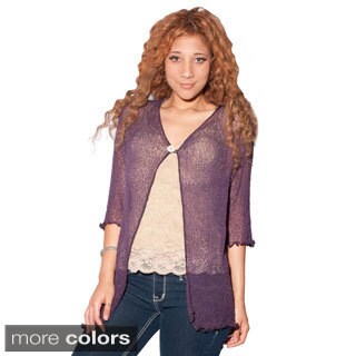 Light Knitted Mira's Buttoned Top-Image