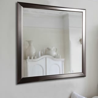 (^.^)/  USA Made Rayne Sleek Stainless Silver Wall Mirror