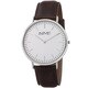August Steiner Men's Conrad Ultra-Slim Japanese Quartz Leather Strap Watch