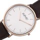 August Steiner Men's Preston Ultra-Slim Japanese Quartz Leather Strap Watch