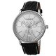 Akribos XXIV Men's Multifunction Genuine Leather Strap Watch