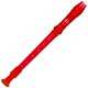 Ravel Transparent Red Recorder with Cleaning Rod & Bag