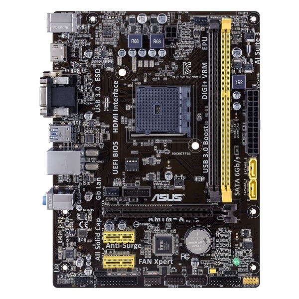 Asus AM1M-A Desktop Motherboard - AMD Chipset - Socket AM1