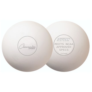 Champion Sports Official Lacrosse Balls - 12 Pack (White)-Image