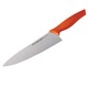 Rachael Ray Cutlery 3-piece Japanese Stainless Steel Chef Knife Set with Orange Handles and Sheaths