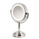 Ovente Double-sided LED Cosmetic Mirror with 1x/5x Magnification