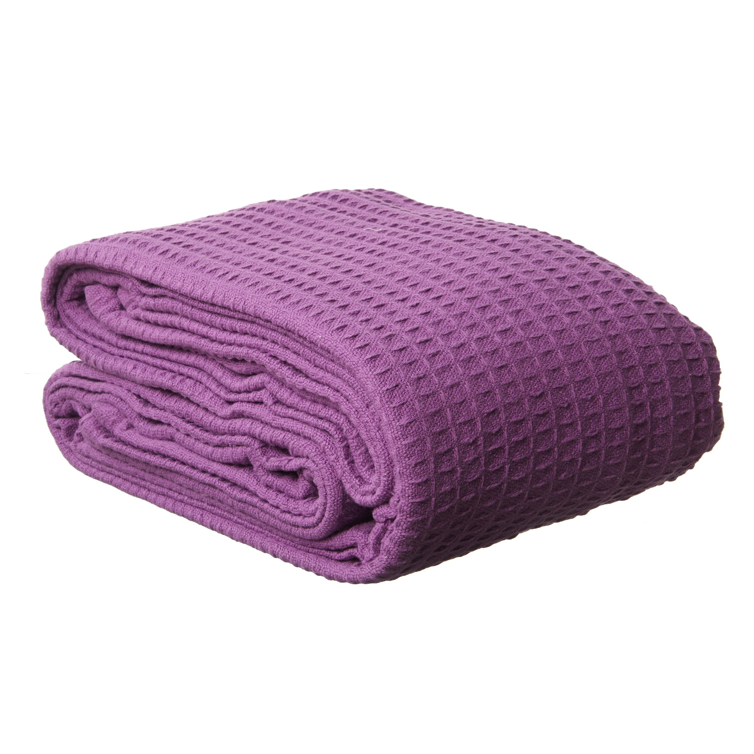 Heavyweight Woven Waffle Weave Cotton Blanket eBay