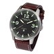 Stuhrling Original Men's Tuskegee Bomber Automatic Leather Strap Watch