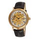Stuhrling Original Men's Macbeth Mechanical Leather Strap Watch