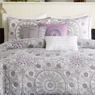 Sale Price Madison Park Seville Cotton 6-piece Duvet Cover Set