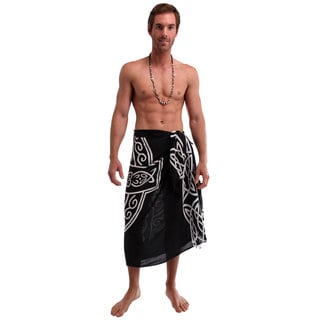 Men's Black Celtic Cross Sarong (Indonesia)