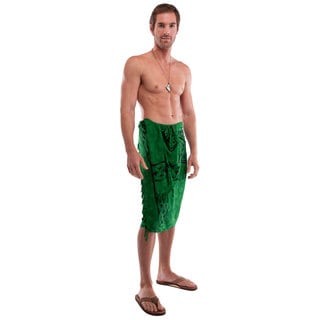 Men's Emerald Green Celtic Cross Sarong (Indonesia)
