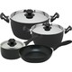 Magefesa Futura Black Aluminum 7-piece Cookware Set