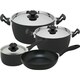 Magefesa Futura Black Aluminum 7-piece Cookware Set